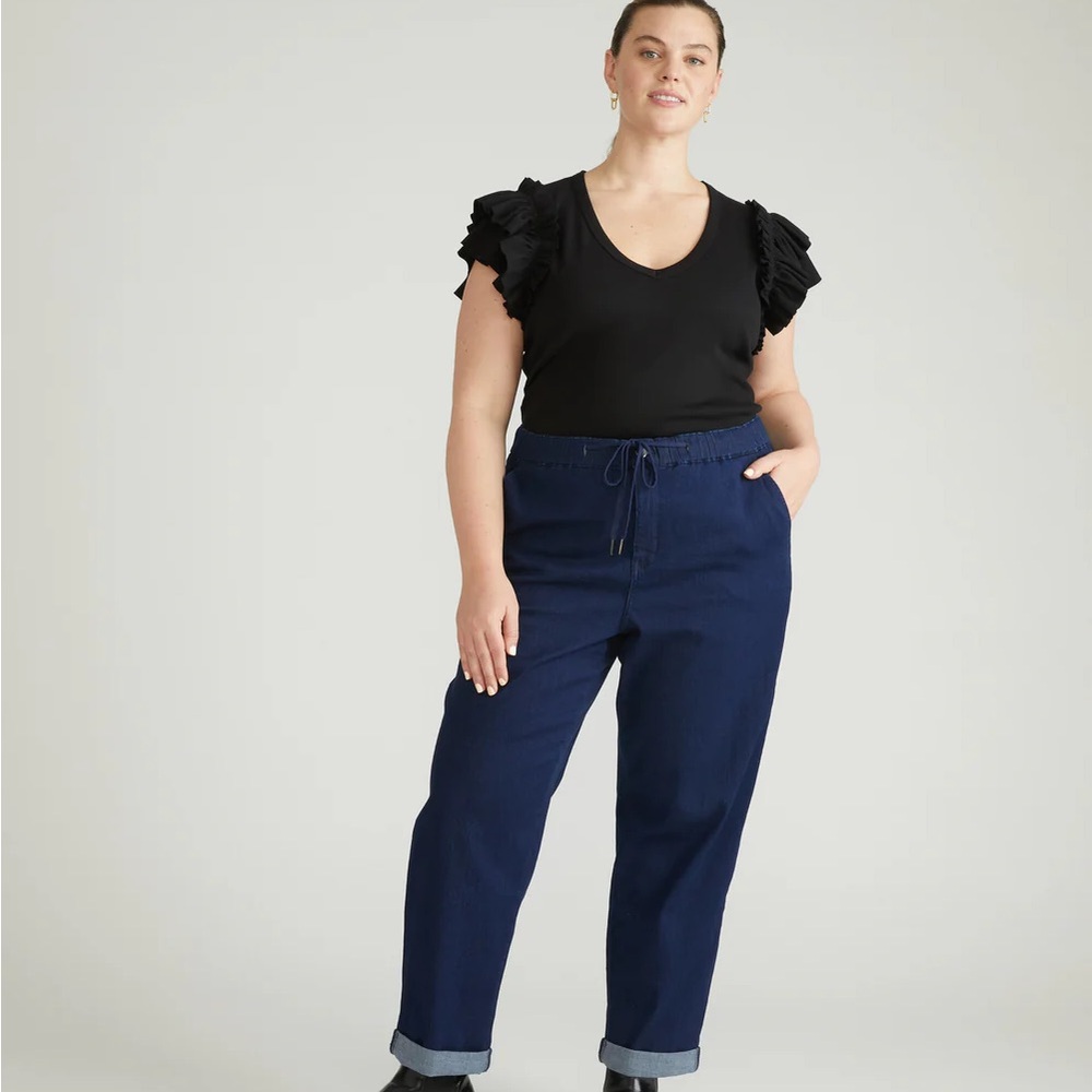 Universal Standard Deep ComfortDenim Drawstring Jeans XL
